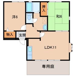 神前駅 徒歩14分 1階の物件間取画像